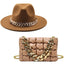 Sombrero Fedora de Lujo con Cadena Dorada para Mujeres