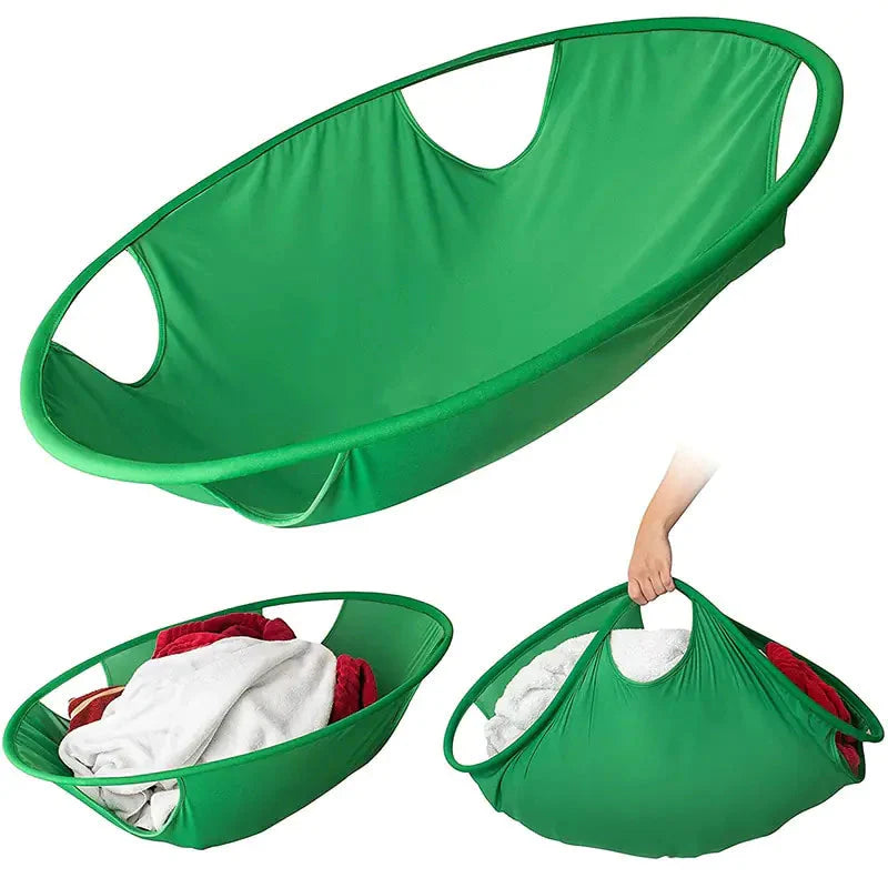 Panier à linge rond portable