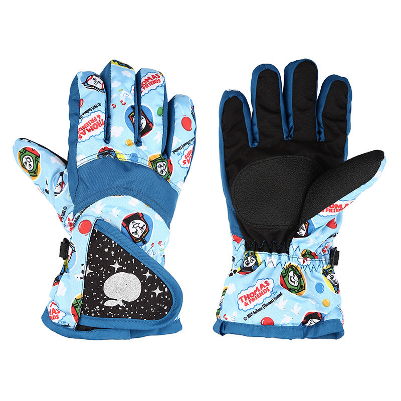 Gants de cyclisme pour enfants imperméables et chauds