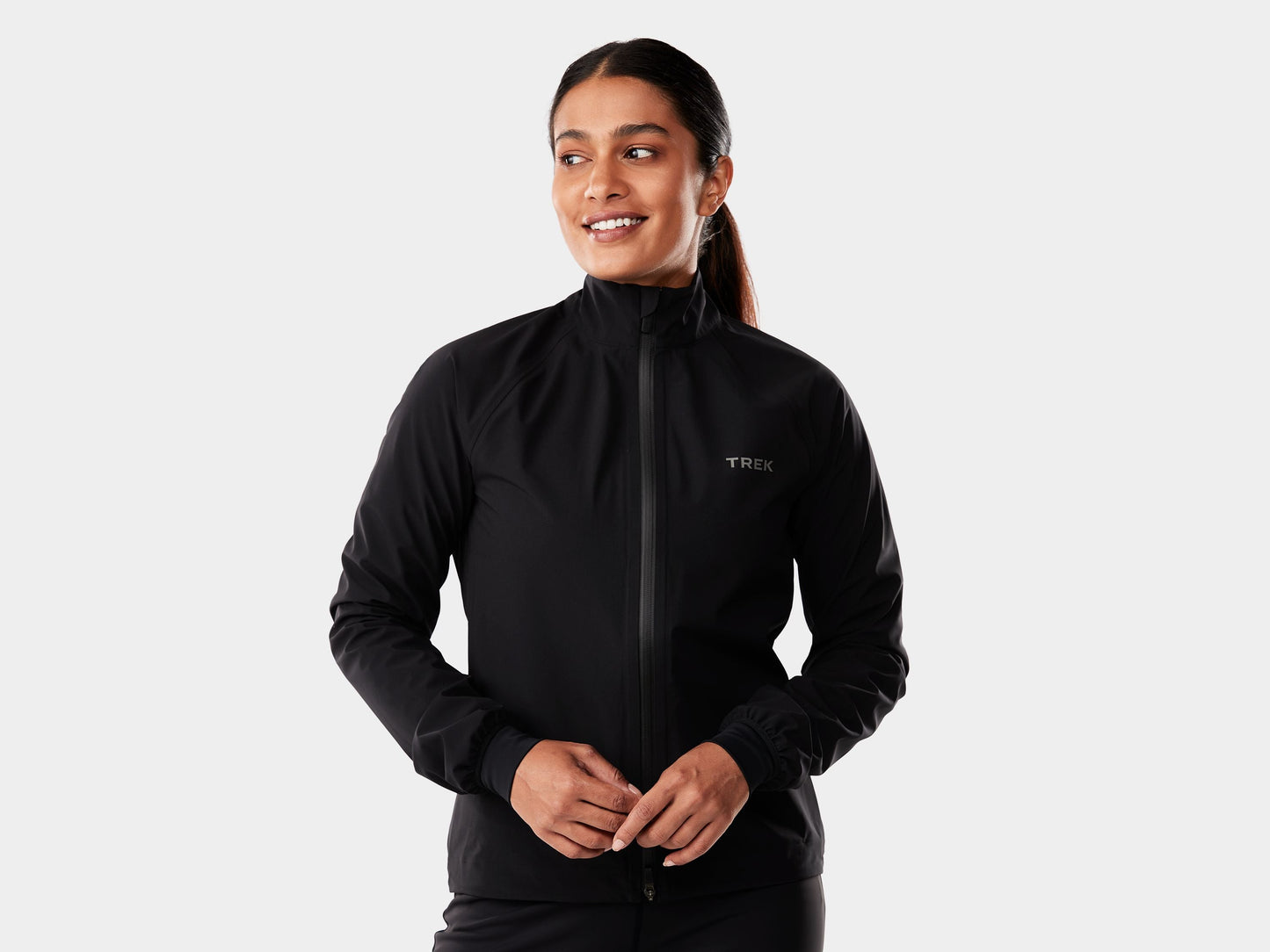 Chaqueta de Lluvia Trek Circuit para Mujeres - Grande Negra