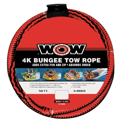 WOW Watersports 50ft Bungee Tow Rope for Tubing Fun