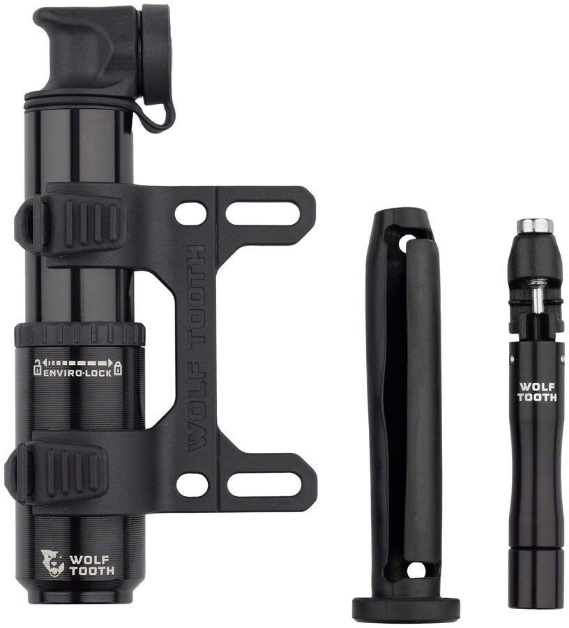 Bomba Encase de Wolf Tooth con Herramienta para Cadena y Herramienta para Tapón de Neumáticos - 40cc