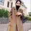 Abrigo de Cashmere Doble Cara de Longitud Media para Mujeres