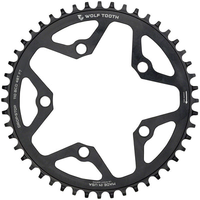 Wolf Tooth 110 BCD Cyclocross Road Chainring - 48t Black