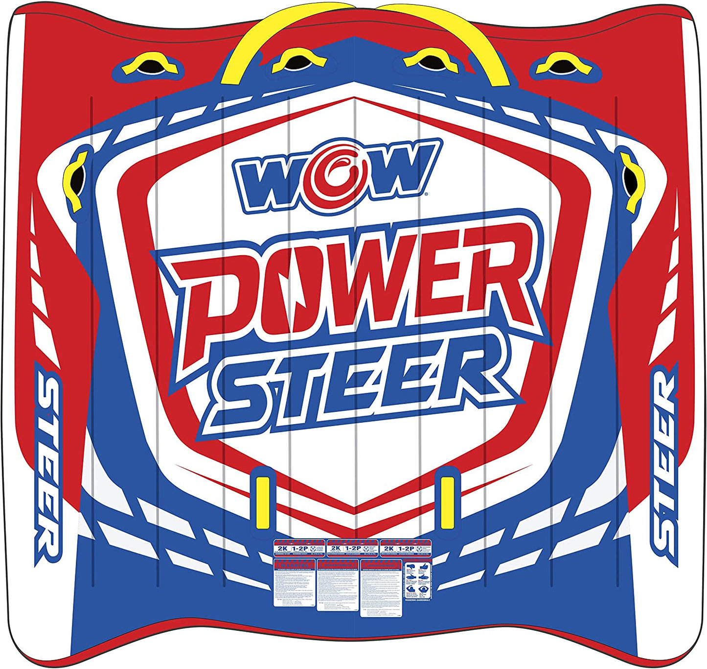 WOW Watersports Power Steer 3 Person 3P Steerable Deck Tube - Korvel