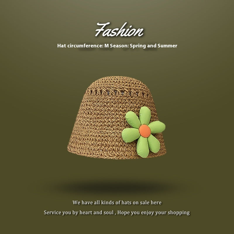 Beach Green Sun Hat - Stylish & Foldable for Summer