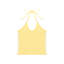 Loki & Ivy Women's Color Block Halter Crop Tank Top