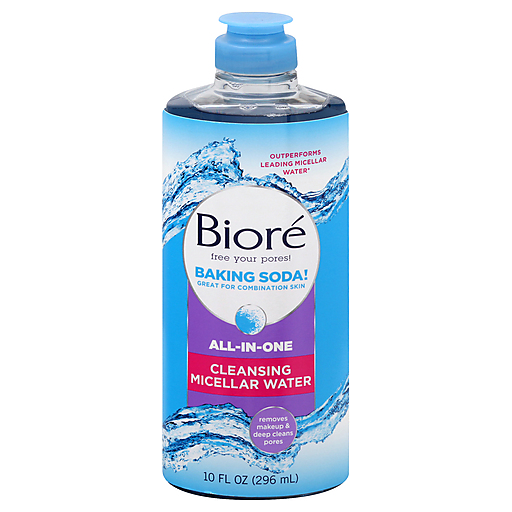 Agua Micelar Limpiadora Todo en Uno Bioré con Bicarbonato de Sodio 10 Oz