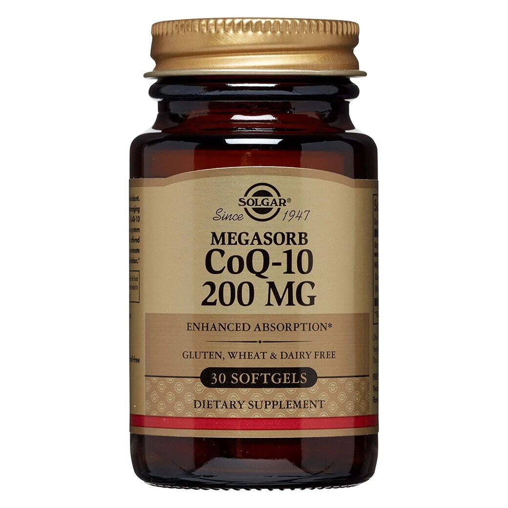 Solgar Megasorb CoQ-10 Softgels, 200 Mg - 30 Comprimés