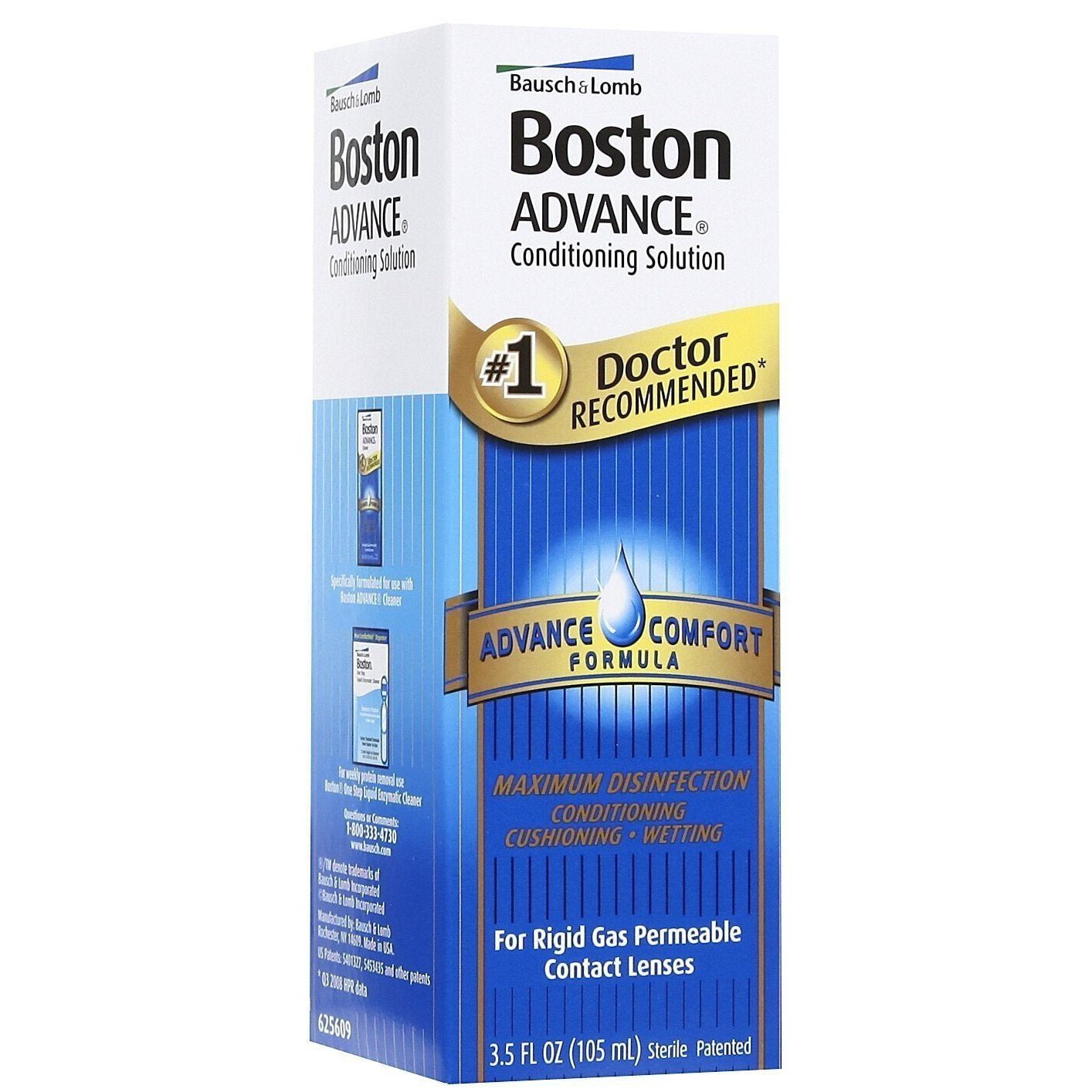 Solution de conditionnement Bausch & Lomb Boston Advance Comfort Formula, 3,5 oz