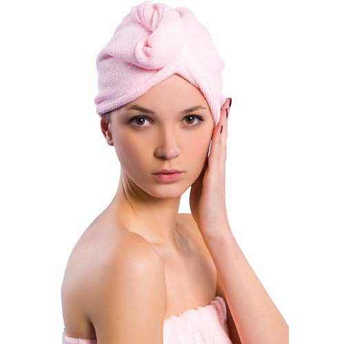 Style Solid Color Water-Absorbing Hair Drying Cap Thickened Hair Towel Dry Bath Hat - Korvel