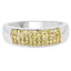 0.22 Carat Genuine Yellow Diamond Sterling Silver Engagement Ring