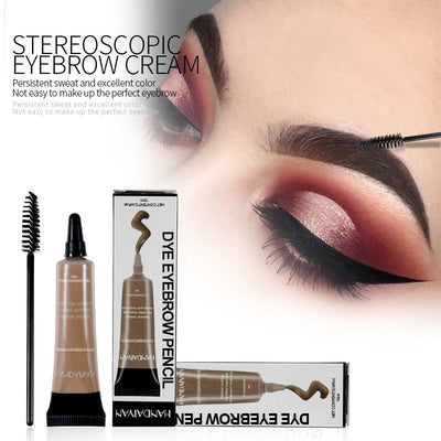 Handaiyan Styled Eyebrow Gel Waterproof and Non Halogenic Liquid Eyebrow Dyeing Cream Wild Eyebrow Holder - Korvel