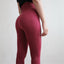 Super Stretchy Gym Tights Energy Seamless Tummy Control Yoga Pants High Waist Sport Leggings Purple Running Pants Women - Korvel