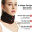 Three layer sponge neck support, breathable, high elasticity, anti bowing, forward leaning, cervical neck decompression, office neck cover - Korvel