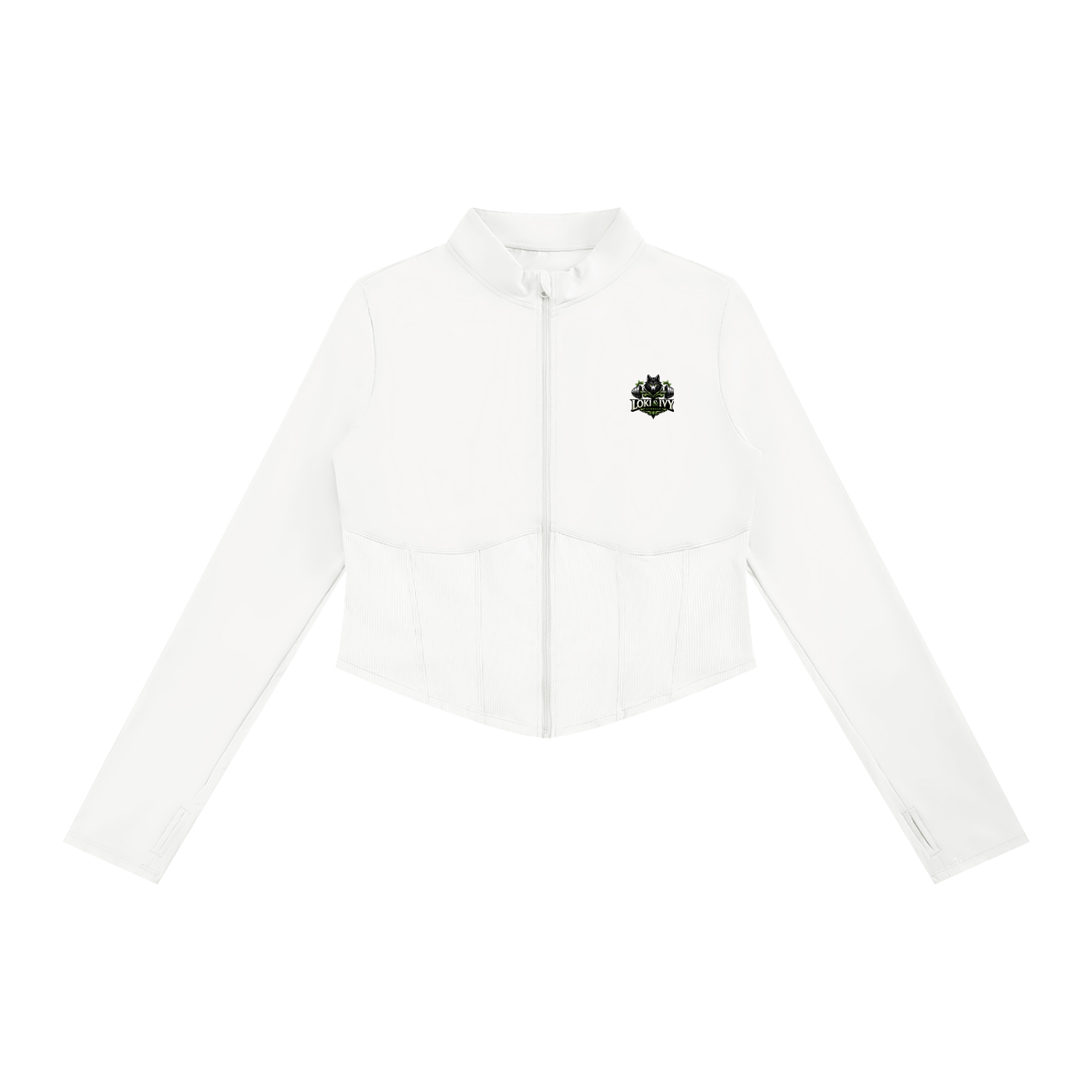 Chaqueta de yoga de ajuste slim con cremallera completa para mujer Loki & Ivy