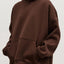 Hoodie à manches longues avec épaule tombante et poches
