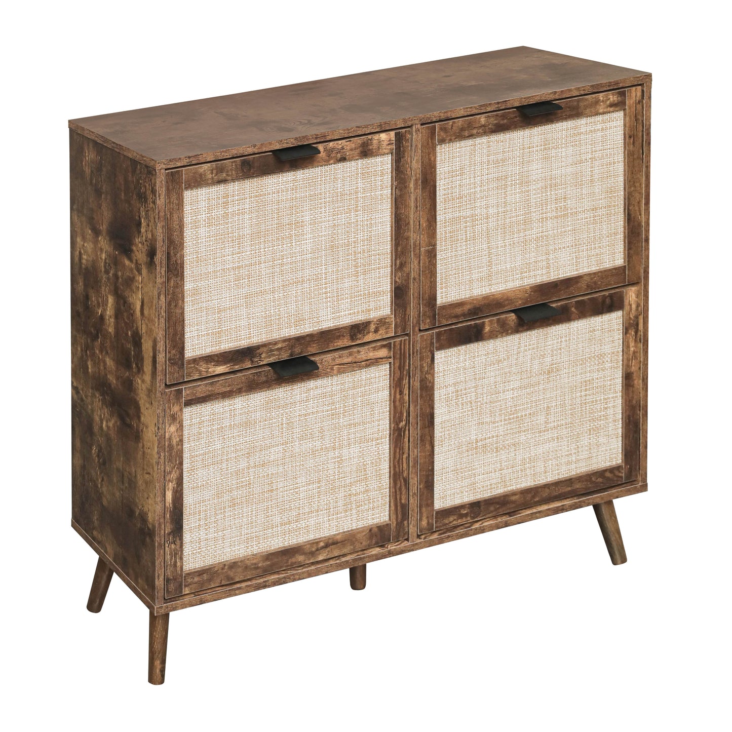 4-Door Freestanding Modern Shoe Rack for Entryway