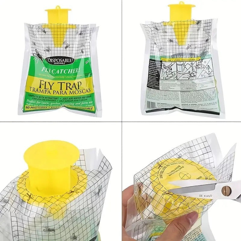 Outdoor  Fly Trap Bag The Ultimate Fly Eradicator Plants Fly Control - Korvel