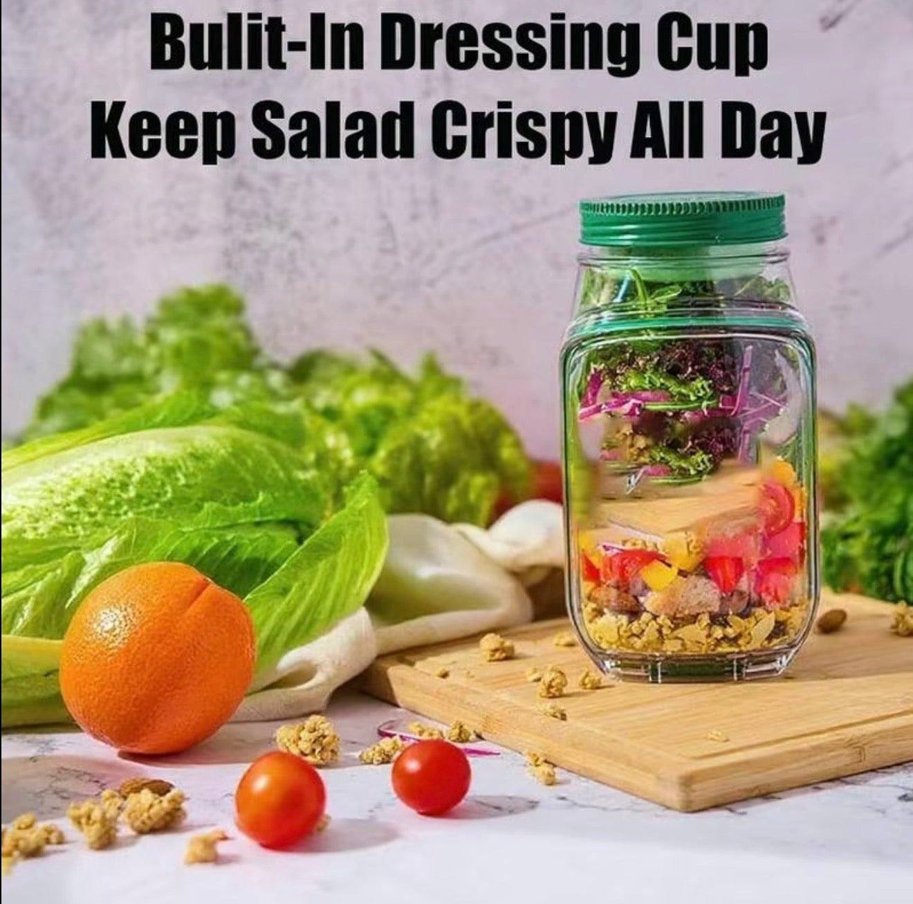MealFresh Salad Container - Fresh Food Storage Solution
