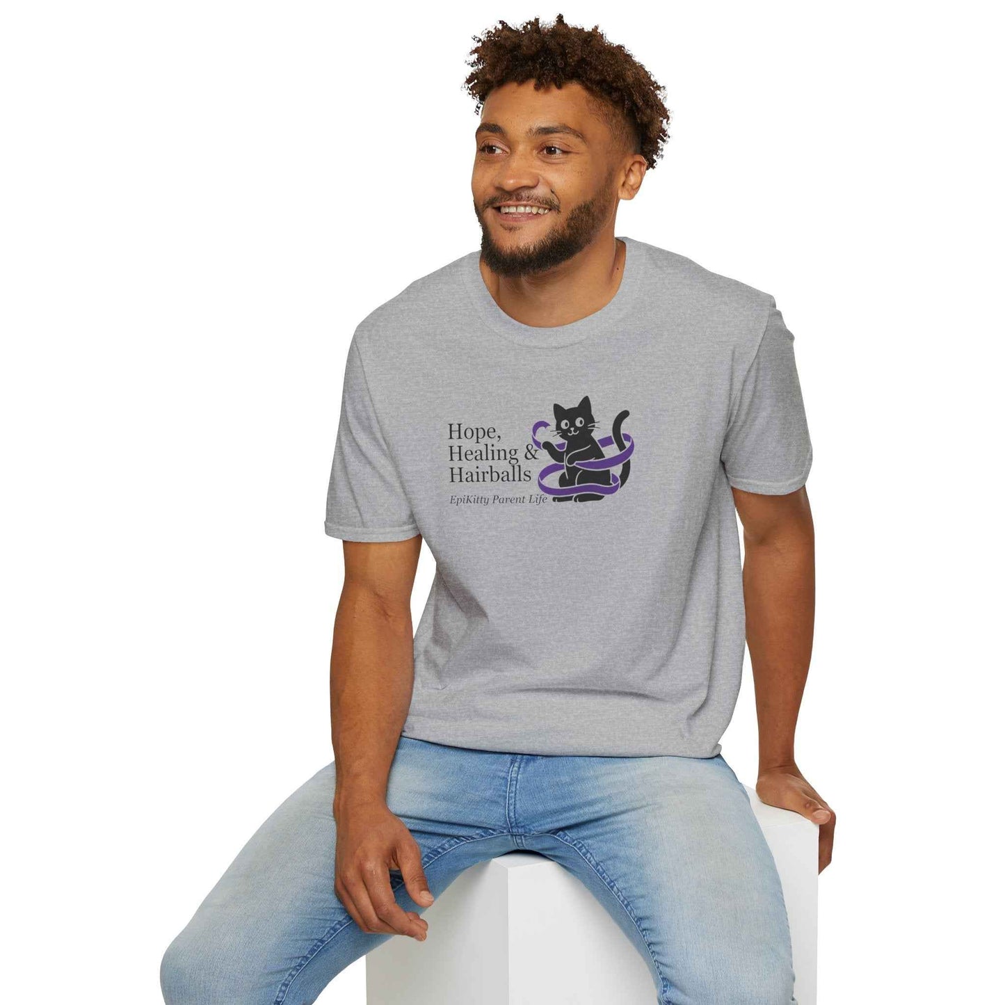 Hope & Hairballs Cat T-Shirt – Epikitty Parent Awareness Tee