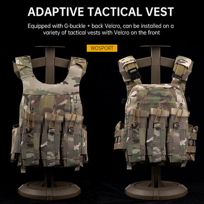 Outdoor 5.56 Triple Magazine Pouches Tactical Pouch Molle Mag Pouch for Hunting Vest - Korvel