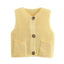 Versatile Crochet Hollow Vest in Solid Colors