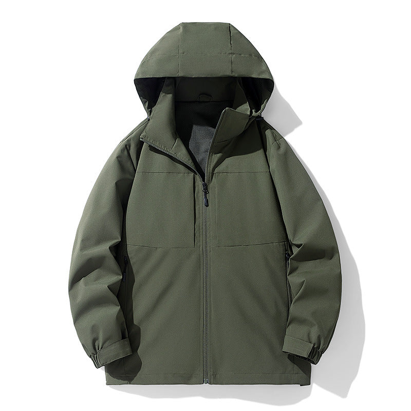 Chaqueta Exterior Impermeable y Cortaviento delgada para Hombre