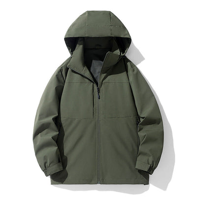 Chaqueta Exterior Impermeable y Cortaviento delgada para Hombre