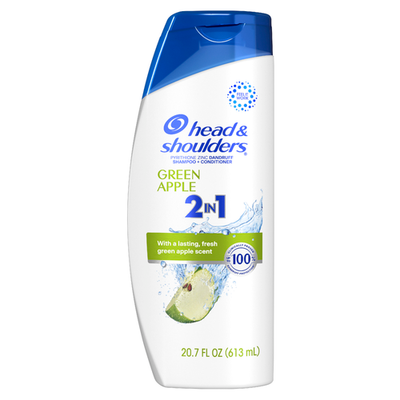 Head and Shoulders 2-in-1 Shampoo and Conditioner, Green Apple Scent