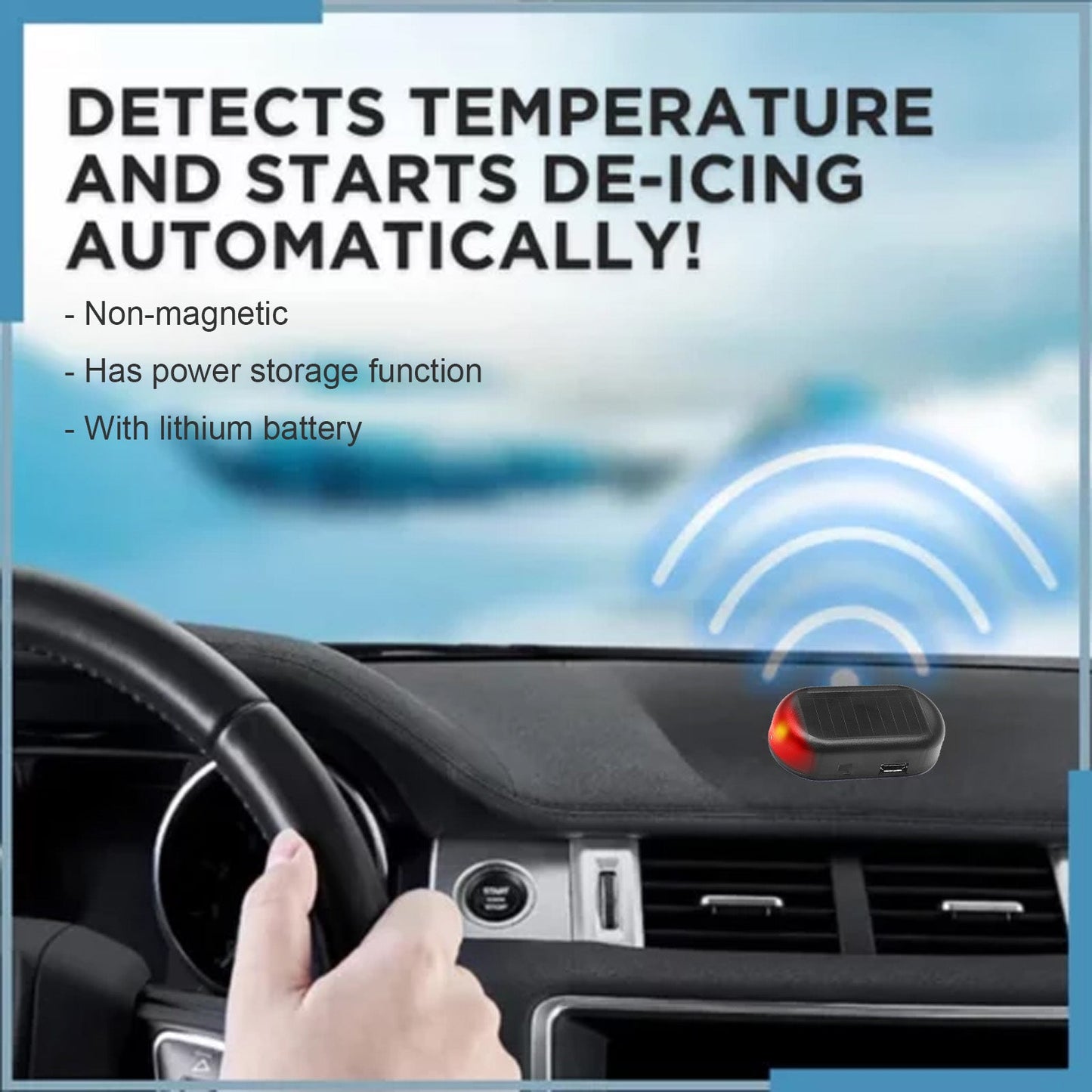 Interference Anti-Freeze Device, Car Window Glass In Winter Anti-Snow Cover Interference Anti-Freeze And Snow Device - Korvel