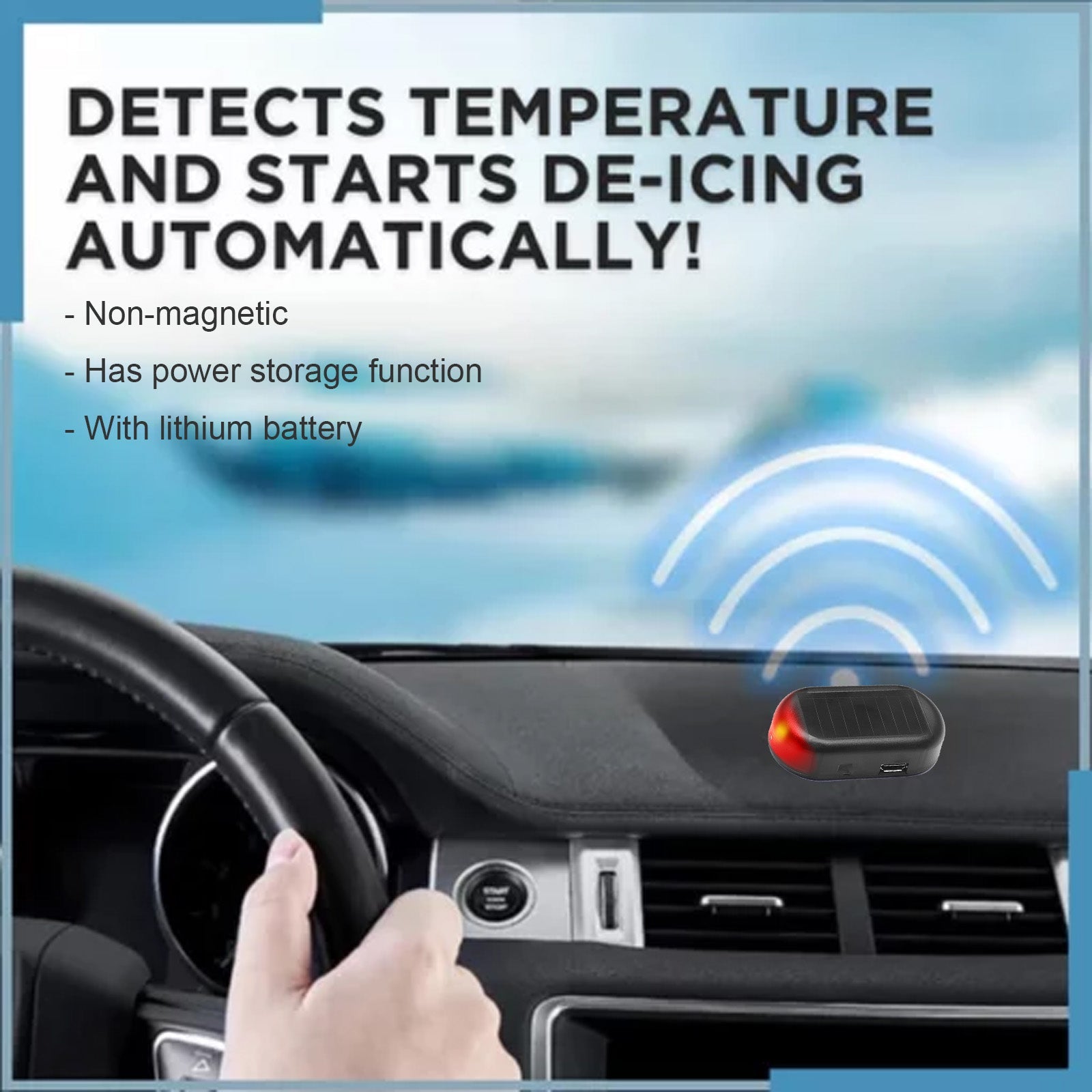 Interference Anti-Freeze Device, Car Window Glass In Winter Anti-Snow Cover Interference Anti-Freeze And Snow Device - Korvel