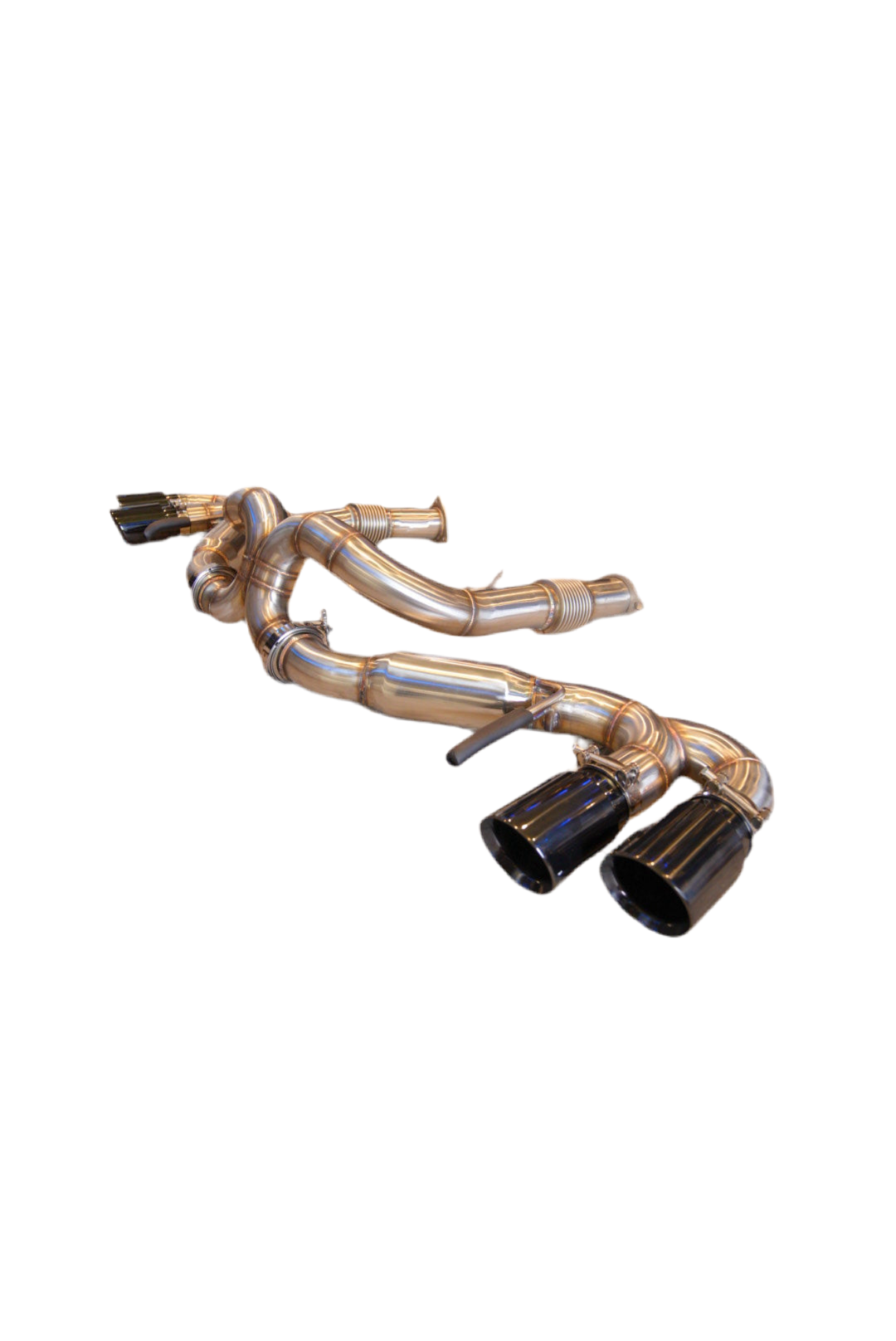 SPDZ1 Performance Catback Exhaust for 2020+ Chevrolet Corvette C8 | Black Quad Tips | 6.2L V8 - Korvel