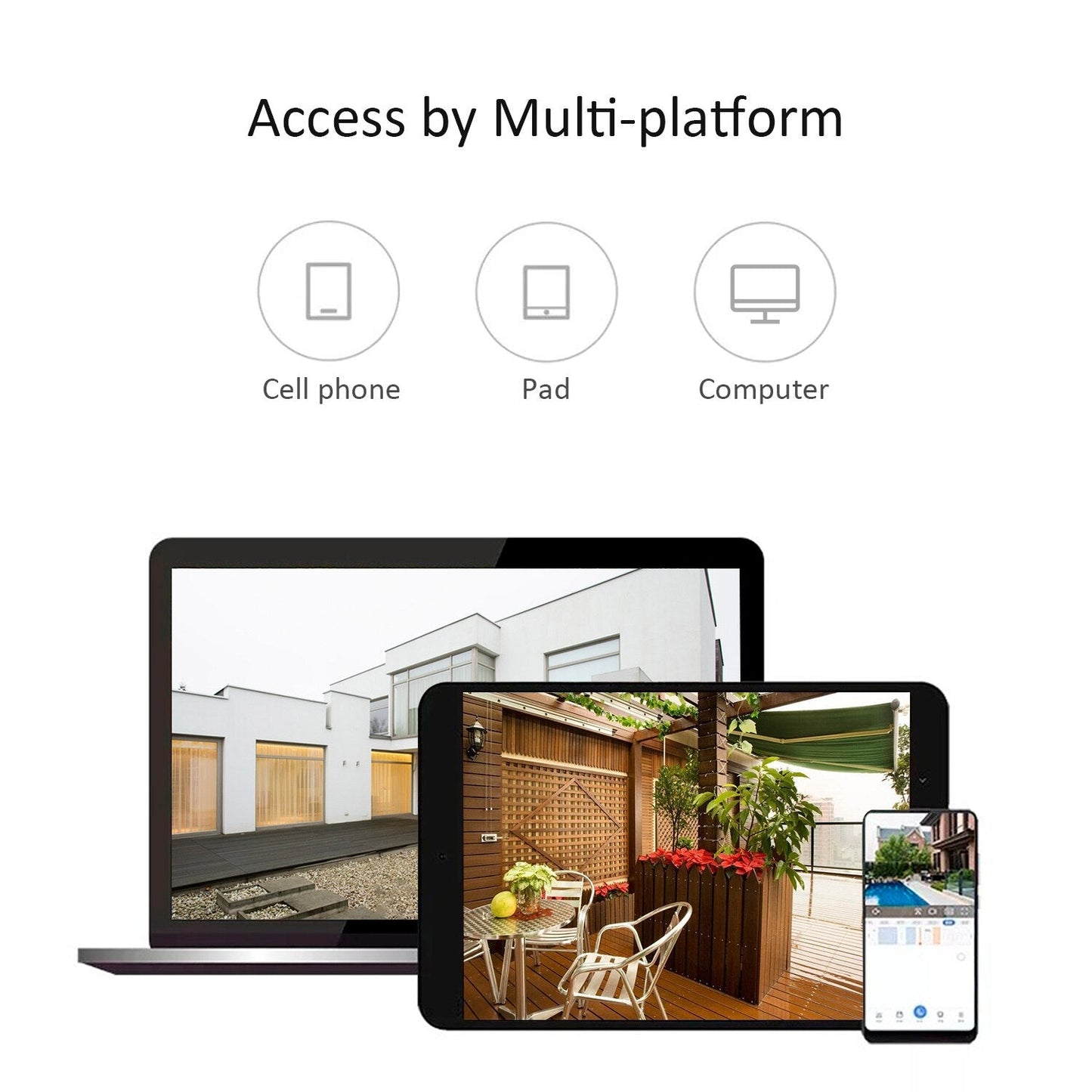 1080P Multifunctional WIFI Wireless Surveillance Outdoor Wall Light Webcam Security Camera PIR Motion Detection IP65 Waterproof - Korvel
