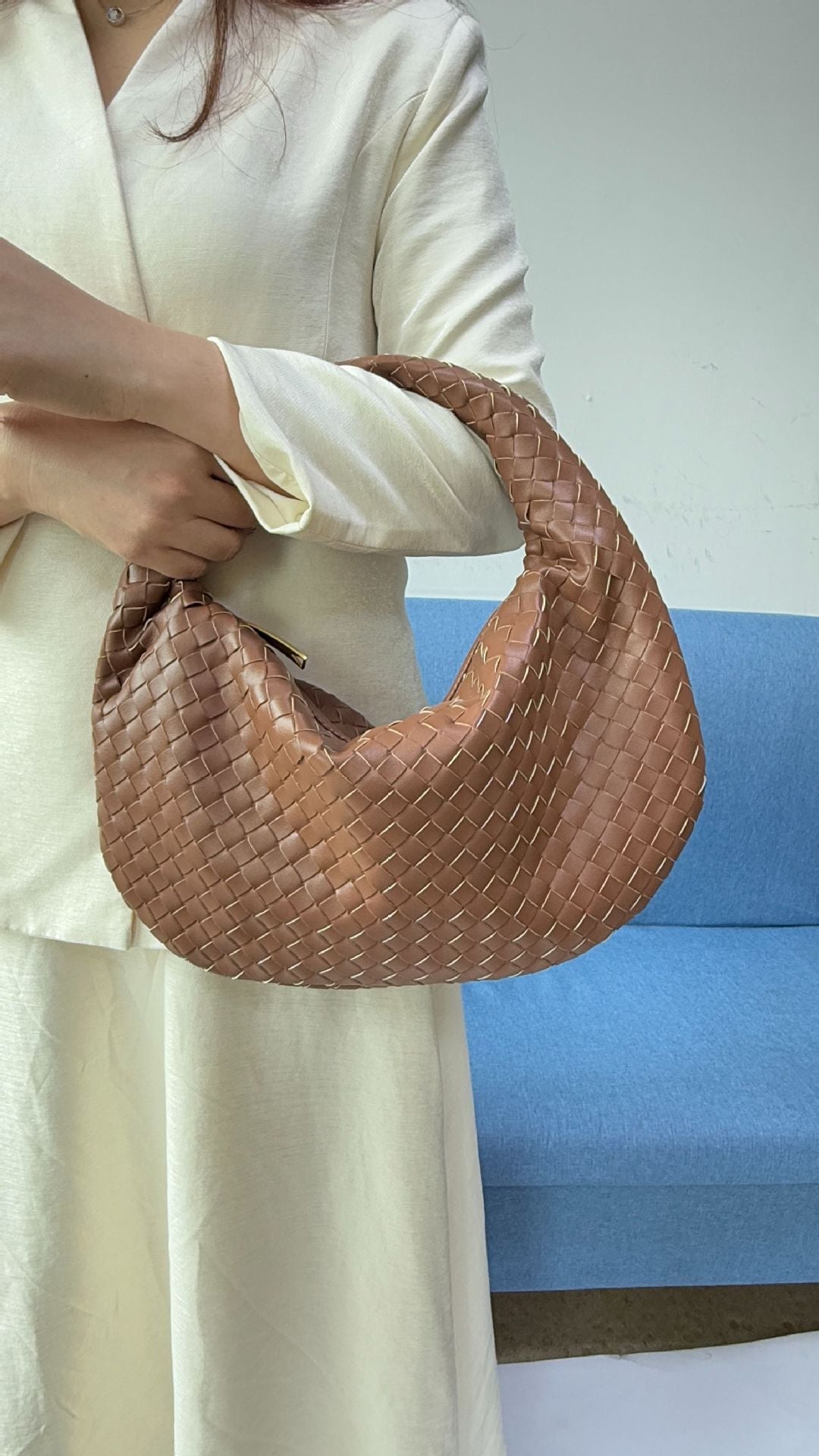 Premium Large Women's Woven Shopper Bag