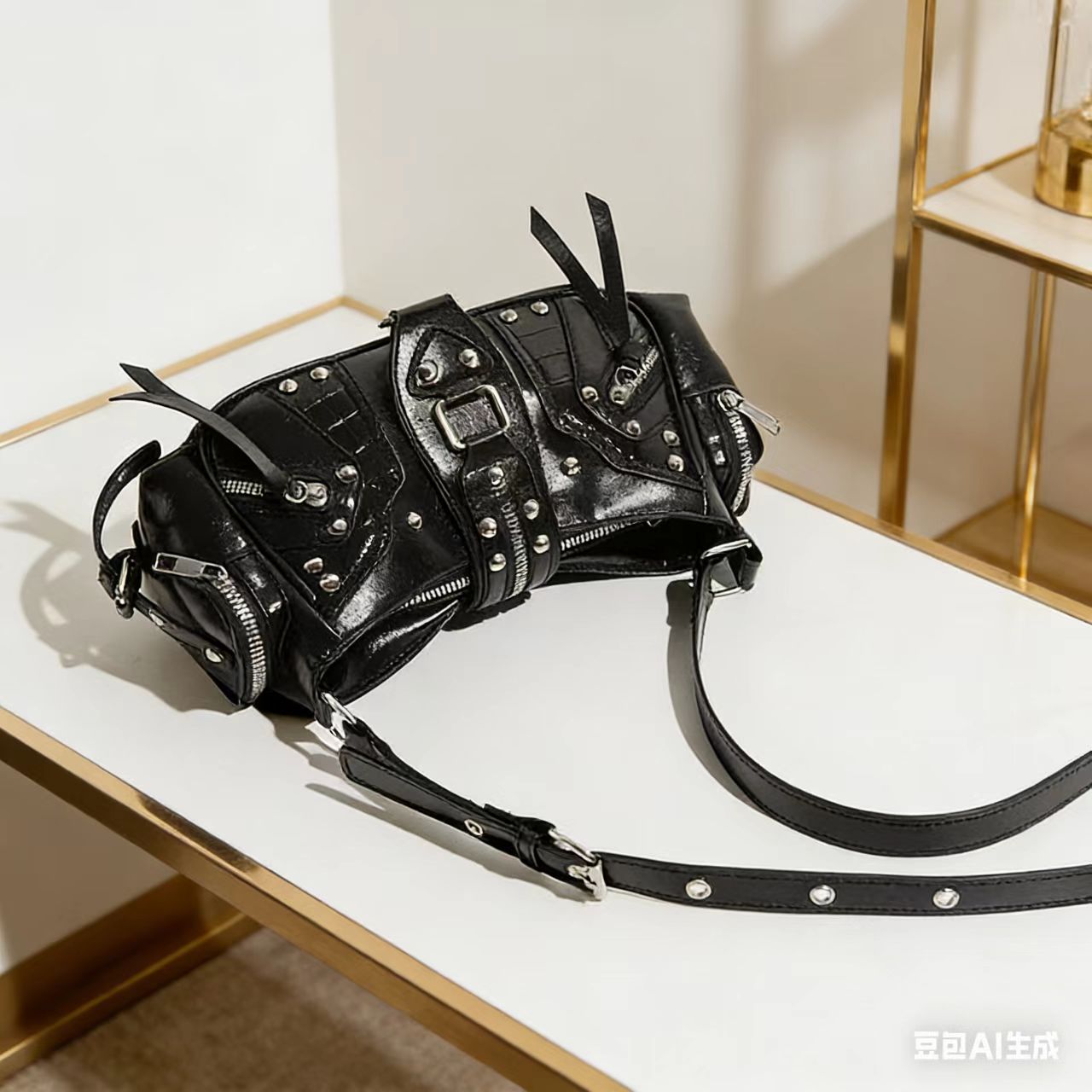 Edgy Y2K Single-Shoulder Commuter Crossbody Bag