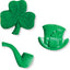 Decoraciones de Azúcar Comestibles para San Patricio - 72 Piezas