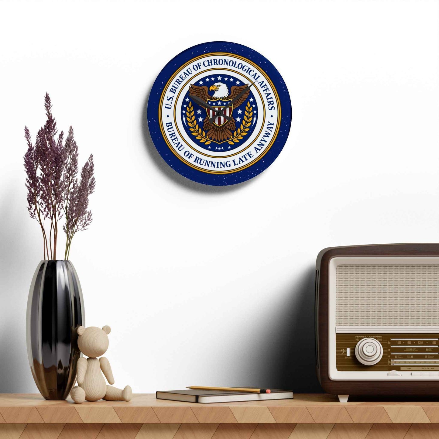 Horloge murale du Bureau américain des affaires chronologiques