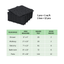 12 x 12 inch black interlocking deck tiles, plastic waterproofing, pebble pattern, pack of 12 - Korvel