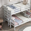Wood Twin over Full Bunk Bed with Ladder White - Korvel