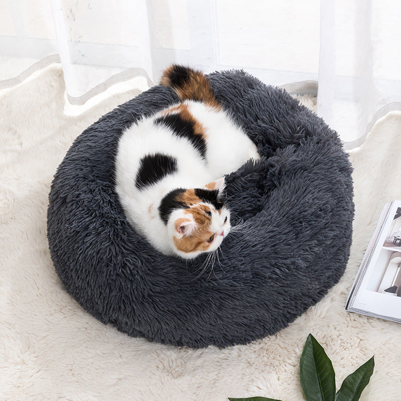 Cozy Winter Warm Pet Bed for Cats