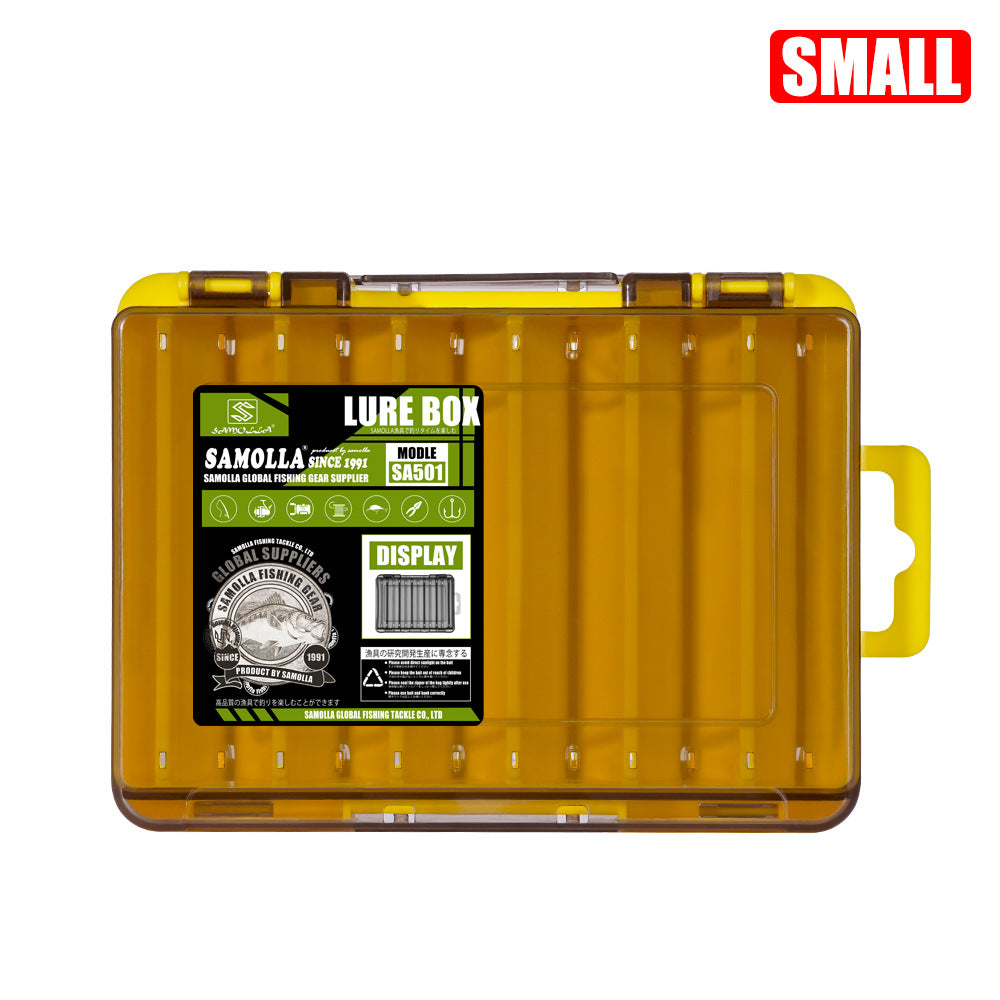 14-Compartment Fishing Tackle Box for Accessories, Lures & Hooks, Double-Sided Organizer. - Korvel