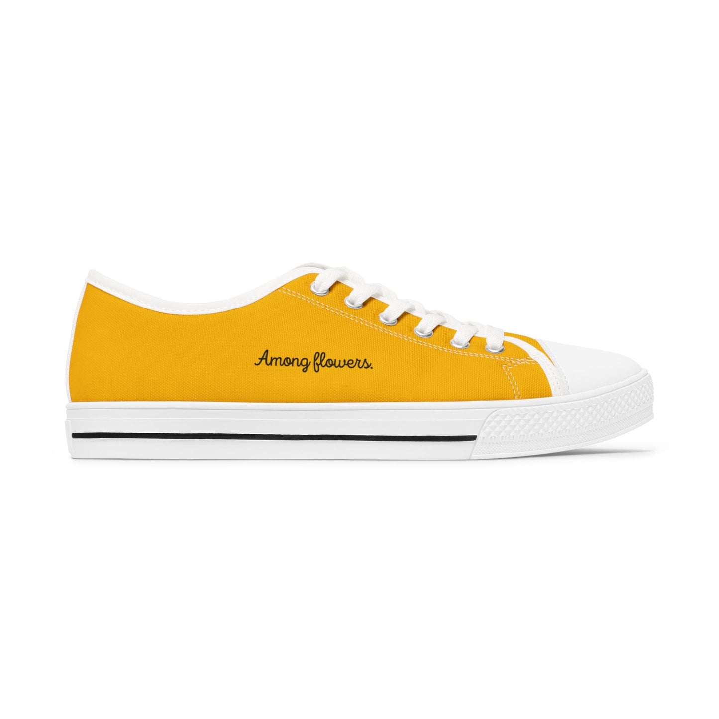 Among Flowers – Hidden Cat Low Top Canvas Shoes for Women