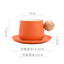Ensemble de tasse et soucoupe en céramique élégante