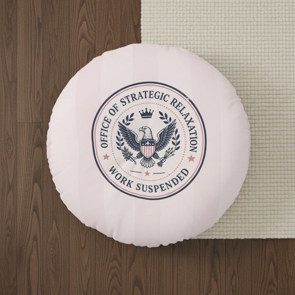 Bureau de la Détente Stratégique – Coussin de Sol Rond