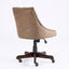 Silla de Oficina de Estilo Retro Medieval de Piel de Oveja - Marrón