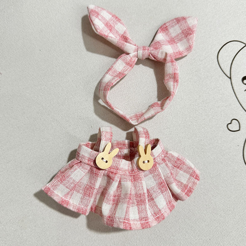 Clothing] Labubu Clothes with PVC Face Pendant, Labubu Sitting Party Series Doll Clothing - Korvel