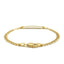 14k Yellow Gold Curb Link Children's ID Bracelet