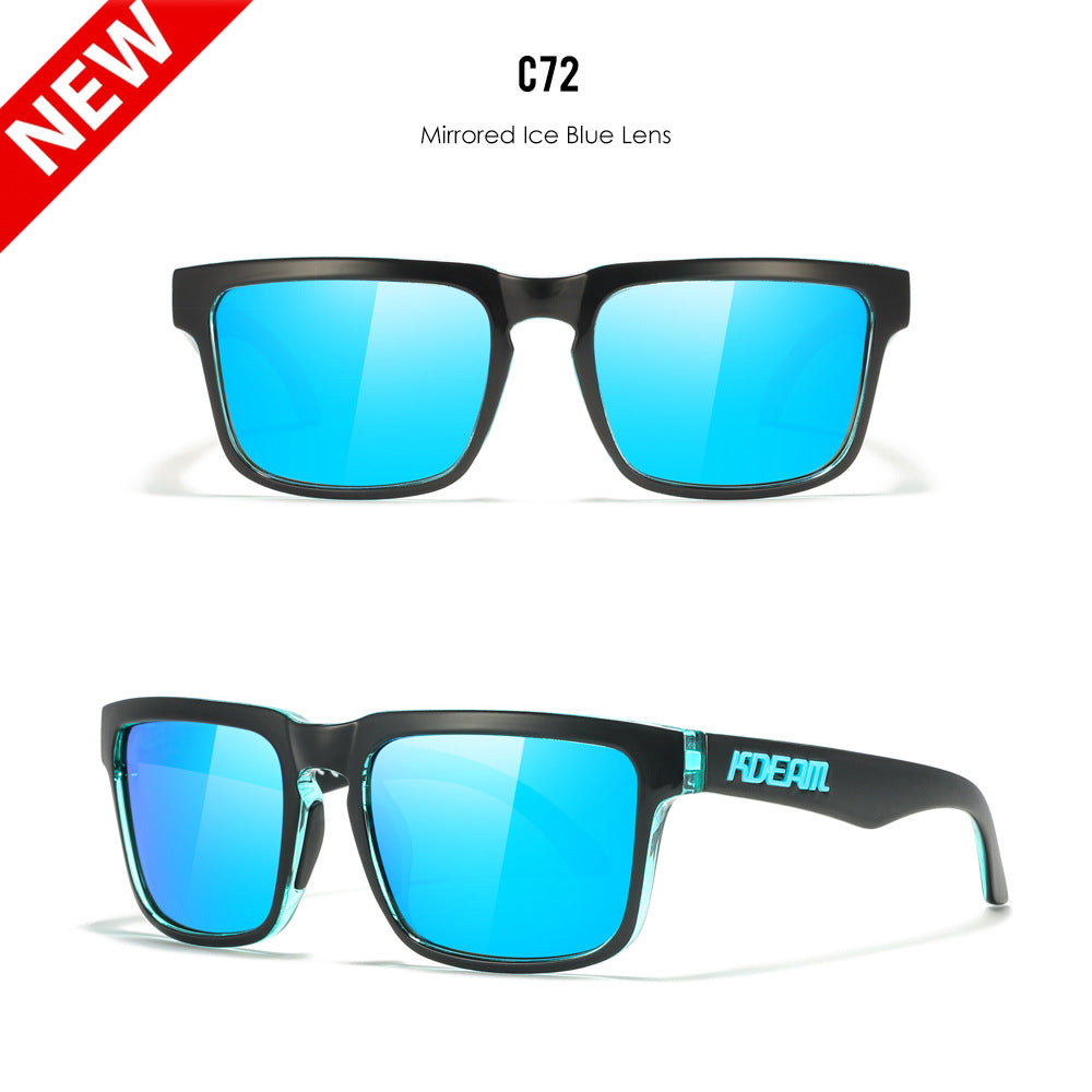 Classic polarized sunglasses for men and women ultra light driving glasses colorful real film sunglasses - Korvel