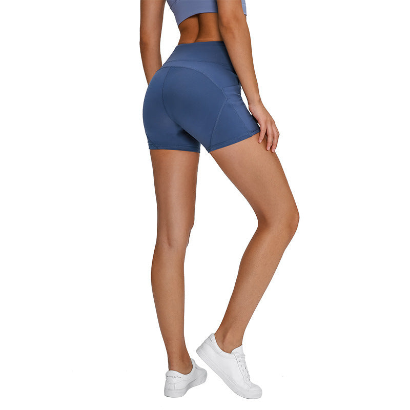 SHINBENE High Waisted Soft Cotton Feel Athletic Shorts